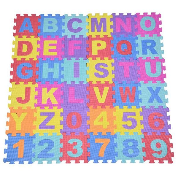

cushion/decorative pillow 36pcs soft eva foam baby children kids play mat alphabet number puzzle jigsaw