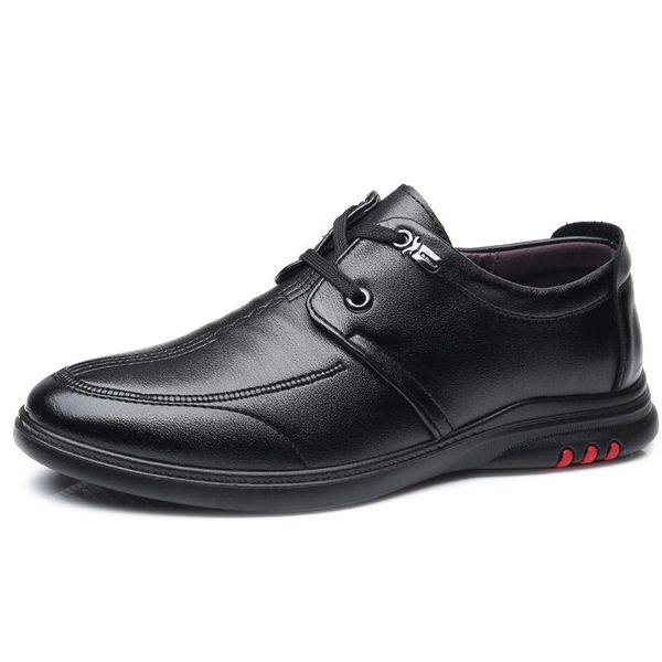 

dress shoes business casual leather men' youth black round toe formal wear soft sole wedding work