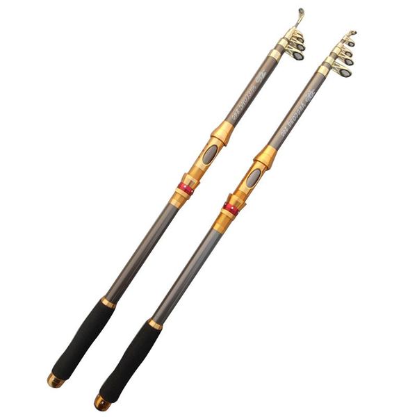 

professional 2.1m-3.6m carbon fiber fishing rod portable spinning pole travel sea boat rock rods
