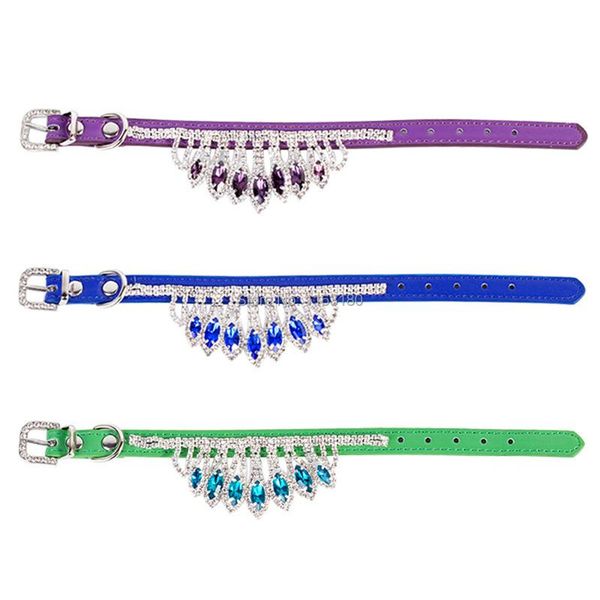 

dog collars & leashes 36 pcs/lot fashion necklace collar cute rhinestone pet jewelry