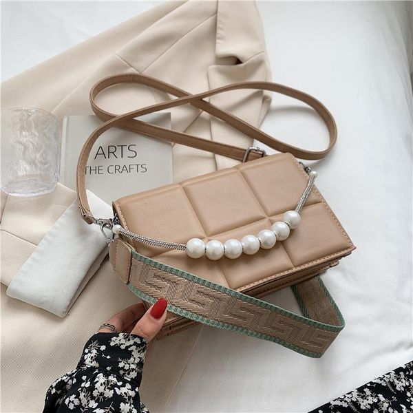 

evening bags textured ladies leather shoulder bag 2021 trendy fashion messenger all-match casual one-shoulder small square