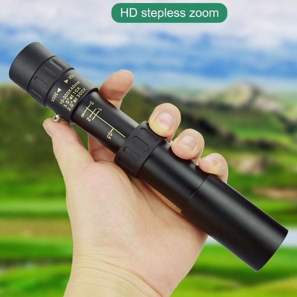 

telescope & binoculars 4k video 10-300x40 super zoom portable monocular full metal long range bak-4 prism for camping