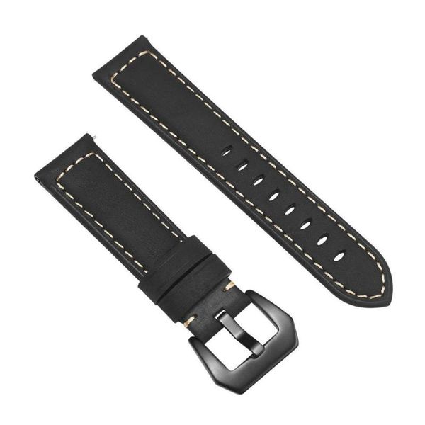 

watch bands genuine leather band for samsung galaxy 3 45mm 41mm/active 2 46mm/42mm gear s3 frontier 20 22mm bracelet, Black;brown