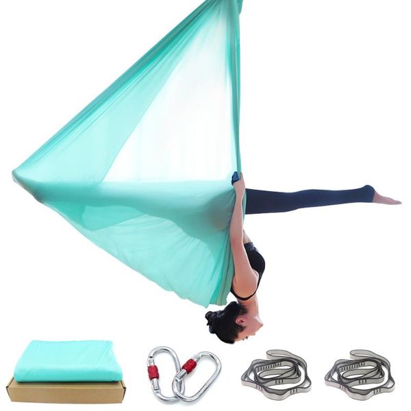 

prior fitness 4meters aerial yoga hammock set swing kit nylon anti-gravity air silk for exercise resistance bands