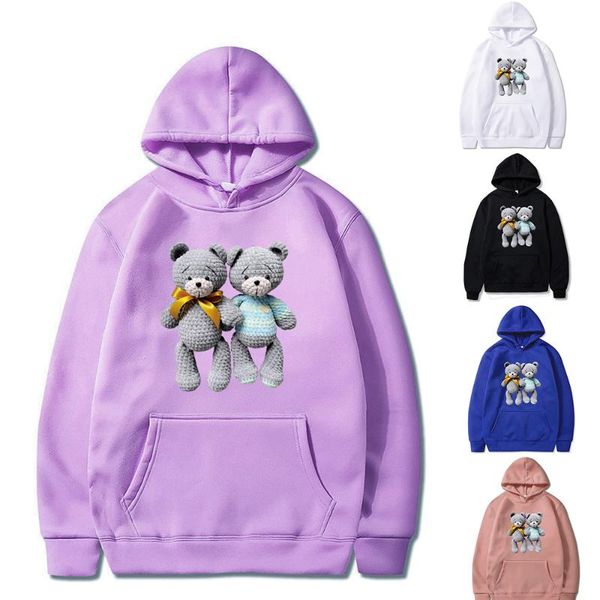 

men's hoodies & sweatshirts hoodie fall/winter warm pullover american street loose casual sweatshirt printed polyester long sleeve coup, Black