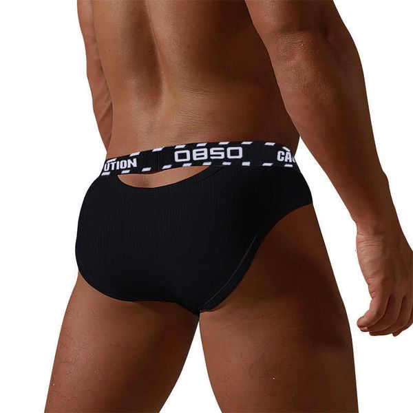 

underpants breathable cotton gay underwear men jockstrap briefs striped fashion bikini s 's lingerie back, Black;white