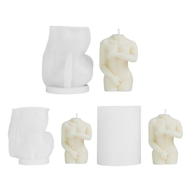 

craft tools 1pc shy female body silicone candle mold making wax mould diy