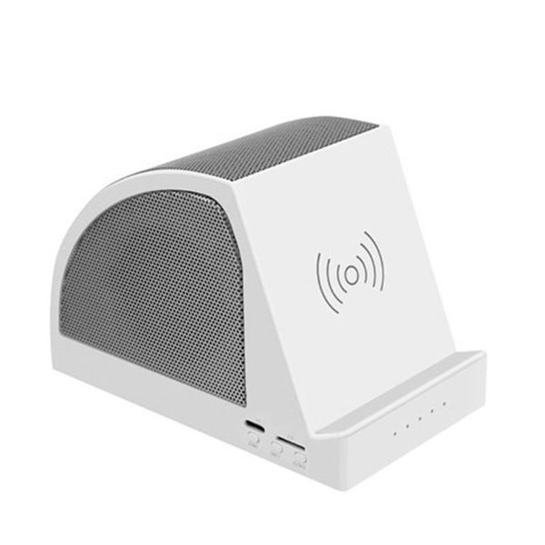 

qi fast wireless charger bluetooth speaker stereo phone holder mobile power subwoofer portable speakers
