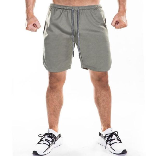 

men's shorts summer fashion loose thin straight tube casual mesh moisture absorption sweat running training sports beach pants, White;black