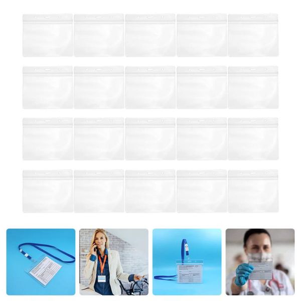 

50pcs employee covers vaccination record (transparency) storage bags