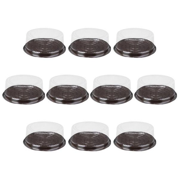 

gift wrap 10pcs 8 inch cupcake case container disposable moon cake box dome egg yolk crisp carrier holder packaging for wedding