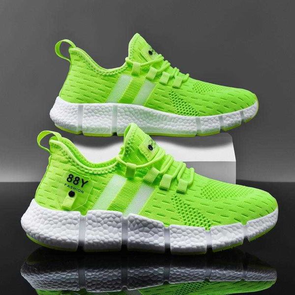 

popcorn sho men's running summer flying mh surface breathable small white large men