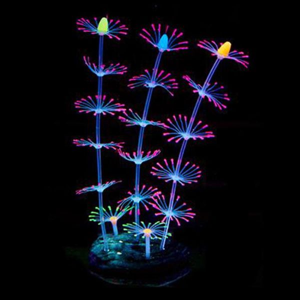 

decorations silicone glowing effect simulation coral plants for fish tank aquarium landscape underwater decoration accessories