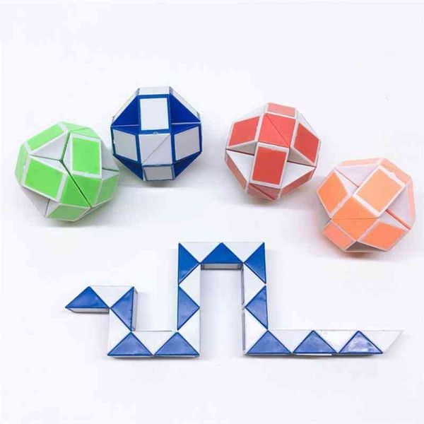 

1pcs orange relief cube reliever fun toys stress rainbow strange shape puzzles