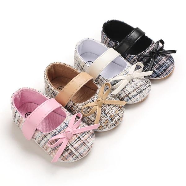 

first walkers 2021 bowknot baby girls shoes infant born princess spring lovely girl birthday party