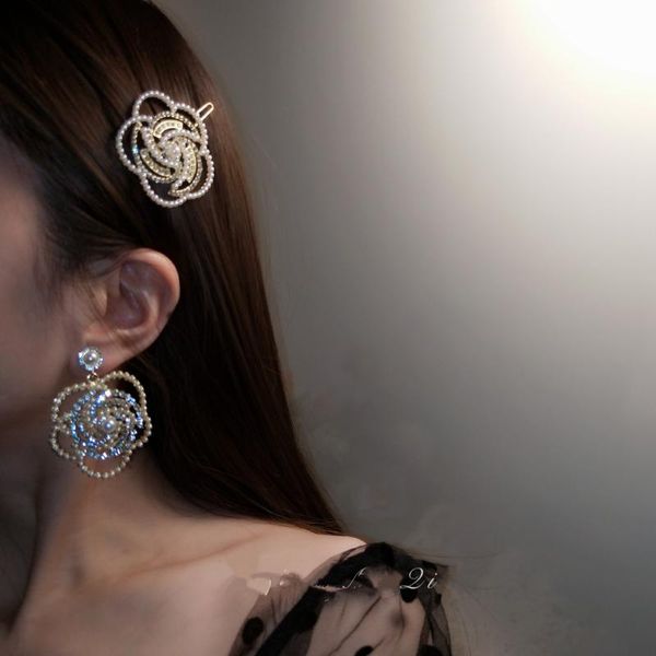 

hair accessories fashion rhinestone letter pearl small fragrance hairpin net red bangs type word clip side female headdress
