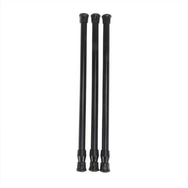 

shower curtains high carbon steel expansion link door curtain rod pole tube for home diameter 1.3cm (black)