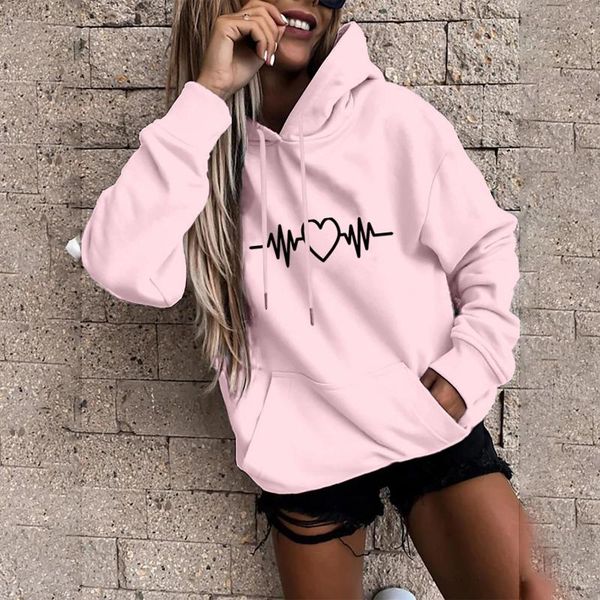 

women's hoodies & sweatshirts 2021 autumn winter womens fashion hoodie harajuku hooded loose kpop sweatshirt pullover for female casual, Black