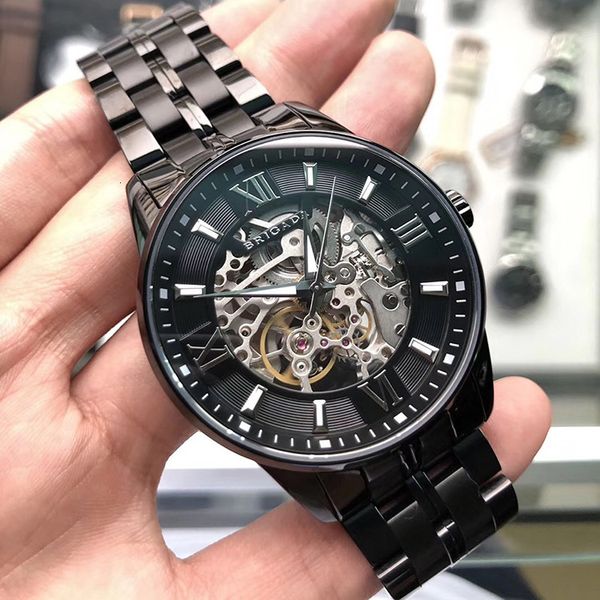 

watch eyre alloy man mechanical tiktok live product, Slivery;brown