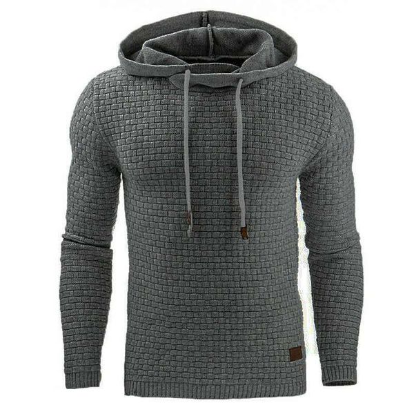 

men's hoodies & sweatshirts 2021 autumn winter fashion hoodied mens plaid cotton hoody for men sportswear casual hoodie, Black
