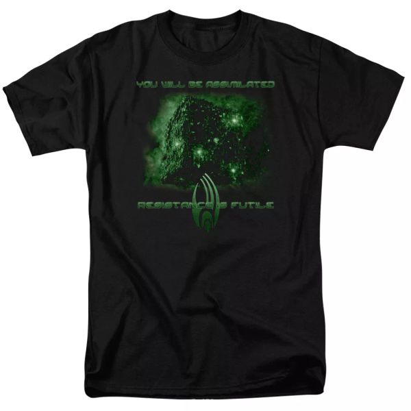 

star trek assimilate tv show t-shirt sizes s-3x new, White;black