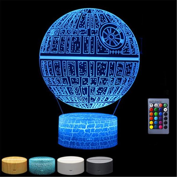 

table lamps novelty 3d lamp for kids night light optical illusion star movie figure led desk children gift toys room decor