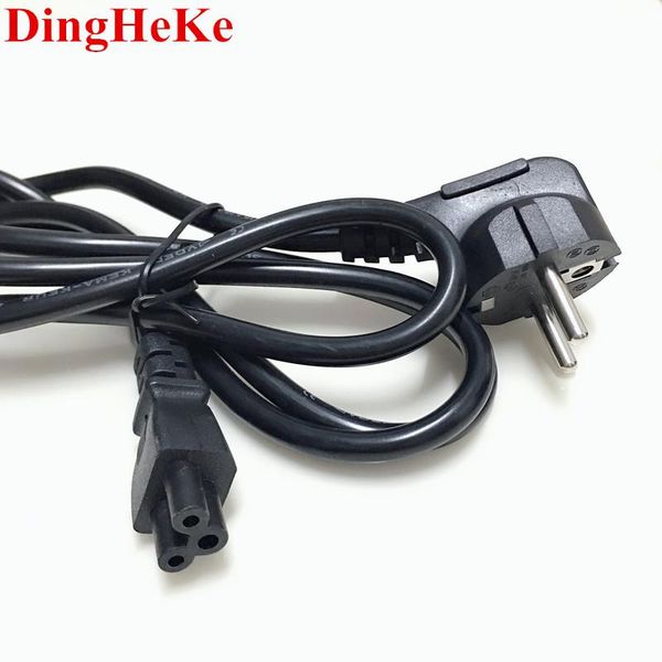 

smart power plugs 1.5m 5ft c5 cloverleaf lead to eu 2 pin ac plug cable cord pc monitor