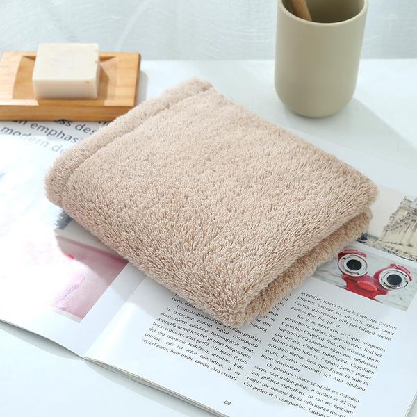 

towel soft smooth pure cotton men's and women's household facial facecloth plain color skin friendly thickening washcloth