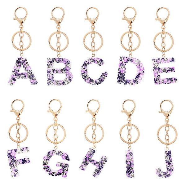 

fashion letter keychain trendy creative colorful 26 english initial resin handbag keyring accessories for women gift, Slivery;golden