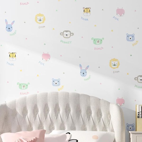 

wallpapers children's wallpaper bedroom girl boy room nordic style princess cute animal korean cartoon