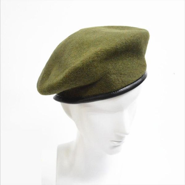 

fashion military soldier army hat men women winter warm wool beret cap, Blue;gray