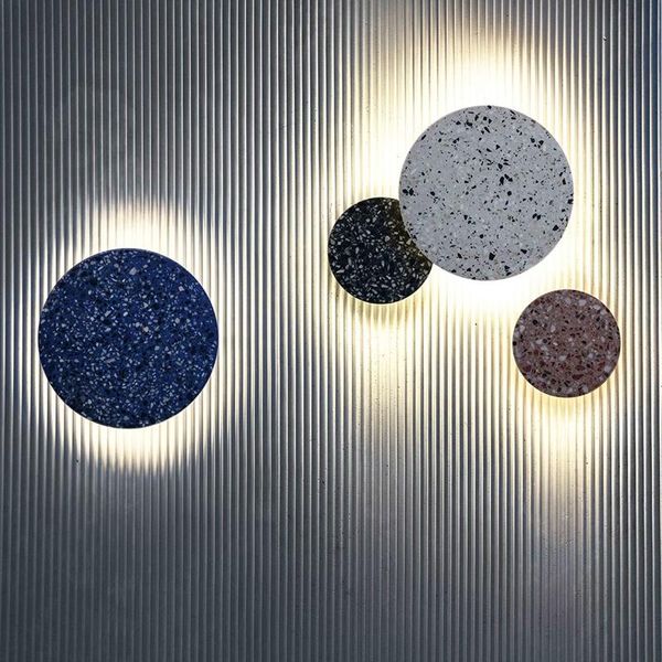 

blue wall light crystal bedroom lamp led wood corridor living room bedside lamps