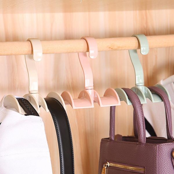 

hangers & racks 360Â° rotation handbag storage hooks home closet organizer rod hanger saving space purse hanging rack holder bag clothing
