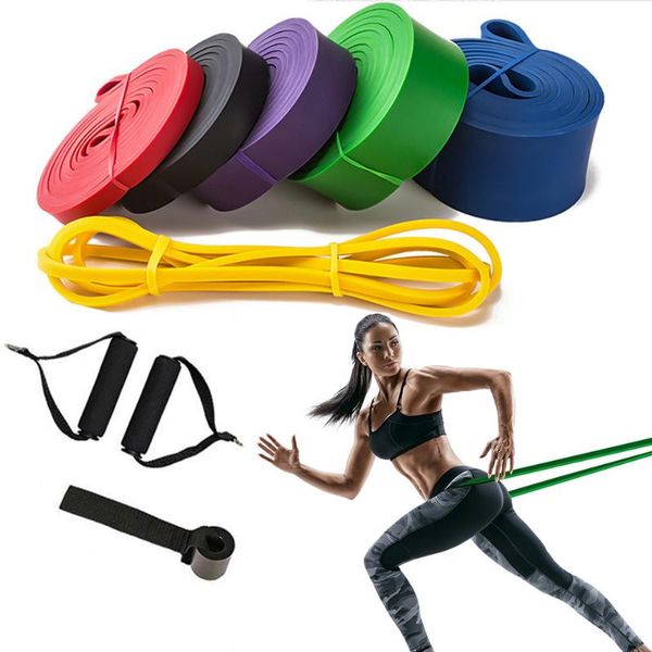 

resistance bands pull up training rope rubber loops strength pilates fitness gym equipment elastic home yoga workout free