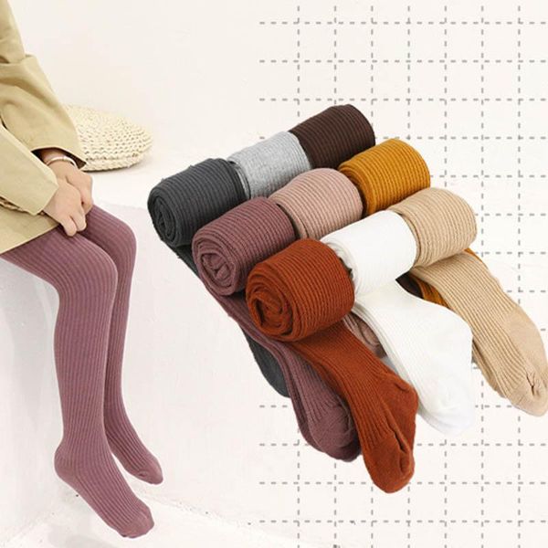 

trousers 2021 baby autumn winter tights toddler kid girl ribbed stockings cotton warm pantyhose solid candy color tight 0-5years, Blue