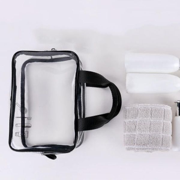 

cosmetic bags & cases waterproof transparent tpu bath bag women make up case travel zipper makeup beauty wash organizer toiletry storage kit