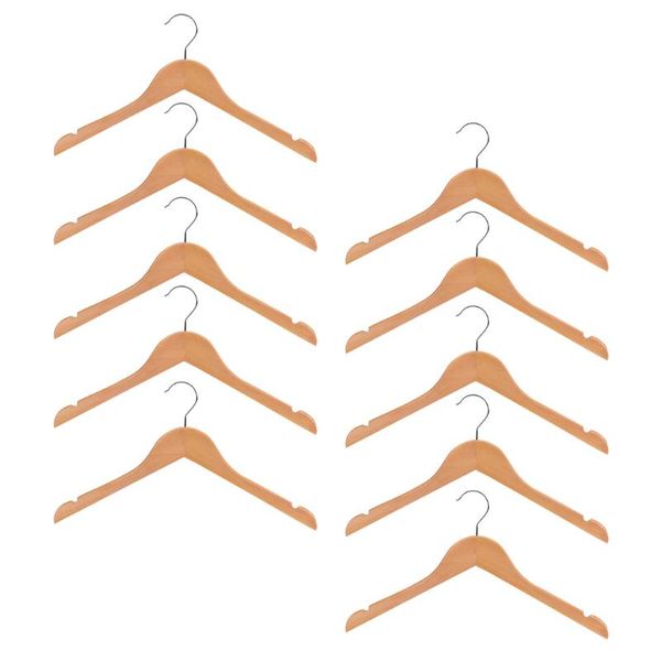 

hangers & racks pack of 10pcs plain wooden baby kids nursery room wood coat clothes hook hanger set 32 cm