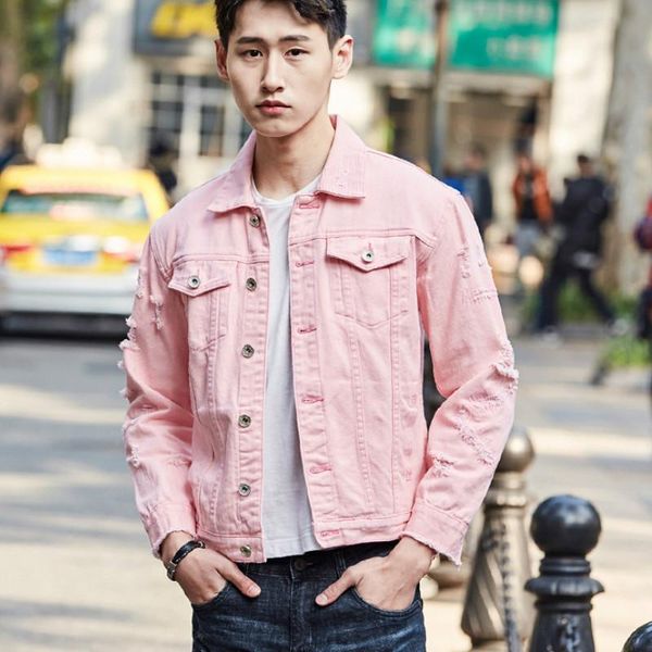 

men's jackets jean jacket men denim hip streetwear cool man coat big size s-3xl bomber for male boys turn-down collar, Black;brown