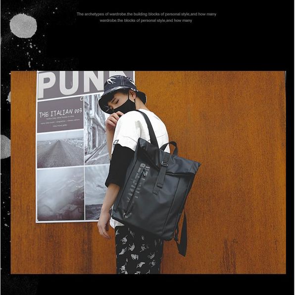 

backpack pb2713 canvas men and women korean college student schoolbag