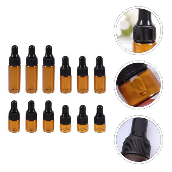 

storage bottles & jars 20pcs refillable essential oil portable dropper glass bottle