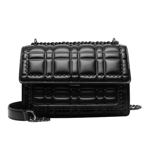 

women's cross shoulder rivet square bag 2021 evening bags