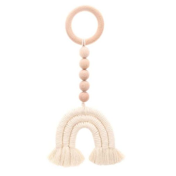 

decorative objects & figurines wood beads wall hanging with tassels natural wooden bead string garland for wedding baby nursery room decor r