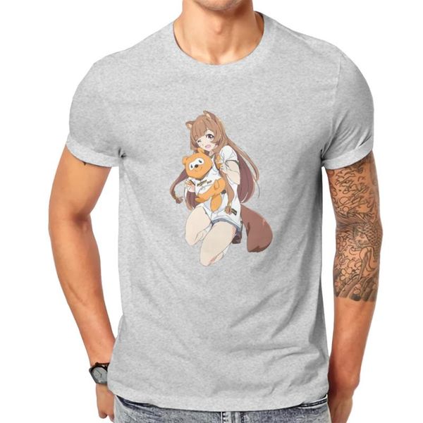 

men's t-shirts men cute raphtalia [rise of the shields] filos heroes casual graphic shirt, White;black