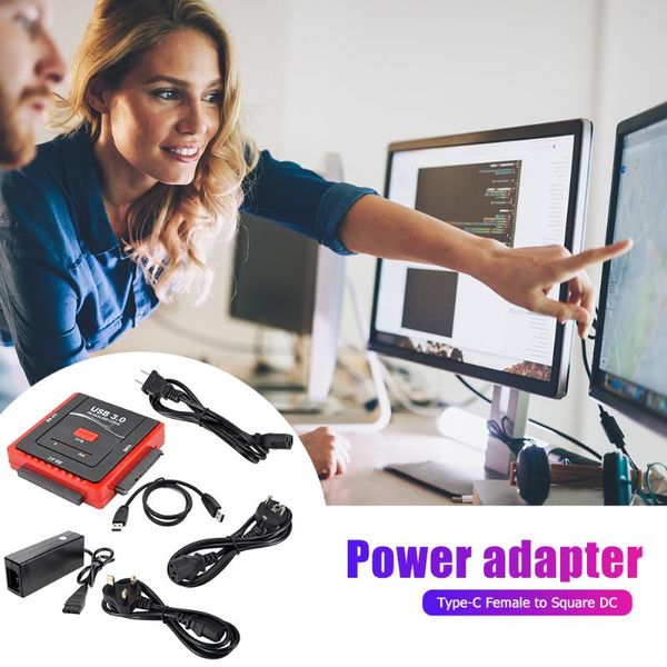 

hubs sata ide to usb 3.0 adapter hard disk drive deskpower converter for 2.5 3.5 hdd ssd ac included