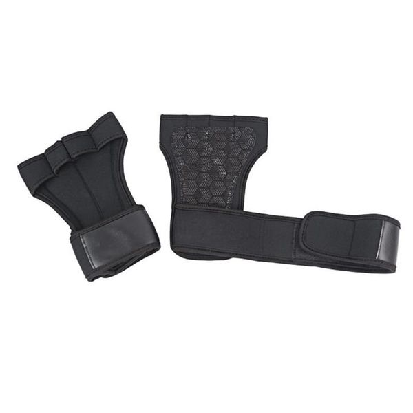 

wrist support weight lifting training gloves bodybuilding non-slip hand palms grips sports protector, Black;red