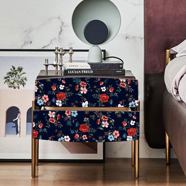 

window stickers vintage flower luxury wardrobe creative unique retro waterproof film adhesif pour meuble kitchen decor ei50tm