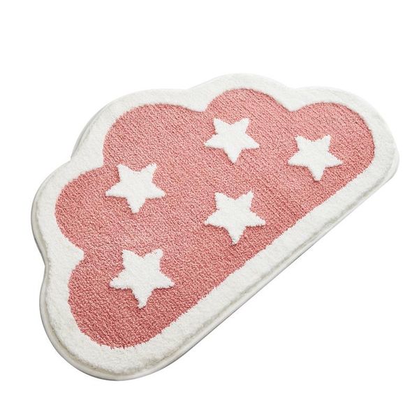 

bath mats bathroom rugs clouds mat cartoon decor plush absorbent non-slip foot toilet rug