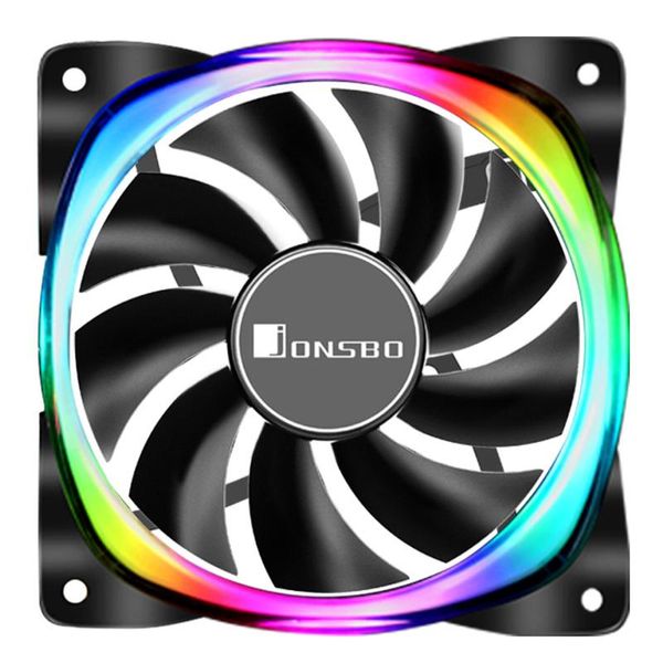 

jonsbo fr 701 argb led pc case fan 120mm 9 blade addressable rgb lighting pwm chassis cooling heatsink cooler fans & coolings