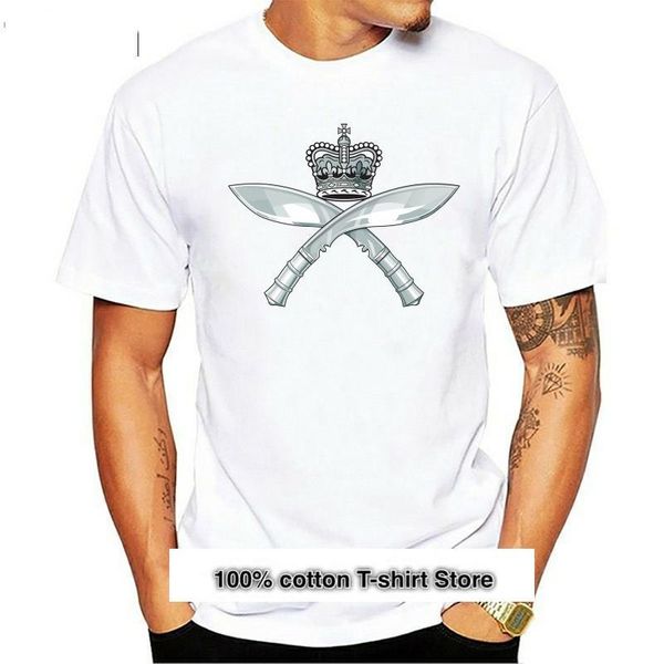 

men's t-shirts gurkha insignia del regimiento kukri, camiseta de adultos inspirada en el logo ejÃ©rcito, todas las tallas, White;black