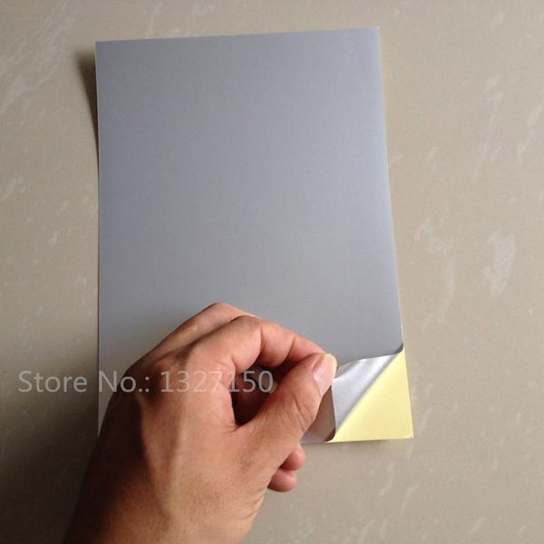 

waterproof pet silver film self adhesive sticker printer paper for laser gift wrap